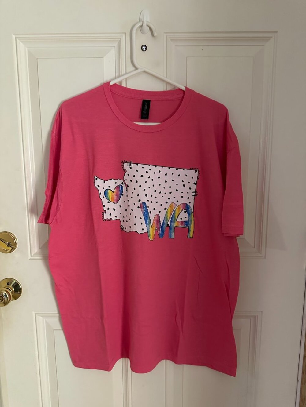 Hot Pink Gildan Softstyle Adult T-Shirt XL